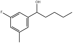 α-Butyl-3-fluoro-5-methylbenzenemethanol Structure