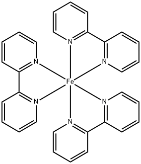 Iron, tris(2,2'-bipyridine-κN1,κN1')-, (OC-6-11)- Structure