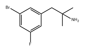 Benzeneethanamine, 3-bromo-5-fluoro-α,α-dimethyl- Structure