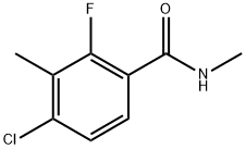 4-Chloro-2-fluoro-N,3-dimethylbenzamide Structure