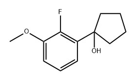 1-(2-fluoro-3-methoxyphenyl)cyclopentanol Structure