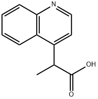 4-Quinolineacetic acid, α-methyl- Structure