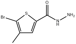 5-Bromo-4-methyl-2-thiophenecarboxylic acid hydrazide Structure