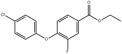 Ethyl 4-(4-chlorophenoxy)-3-fluorobenzoate Structure