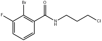 2-Bromo-N-(3-chloropropyl)-3-fluorobenzamide Structure