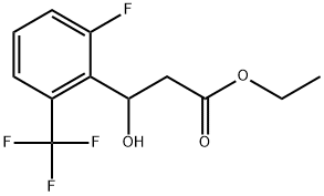 Ethyl 2-fluoro-β-hydroxy-6-(trifluoromethyl)benzenepropanoate Structure