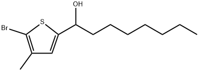 5-Bromo-α-heptyl-4-methyl-2-thiophenemethanol Structure