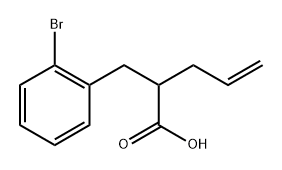 Benzenepropanoic acid, 2-bromo-α-2-propen-1-yl- 구조식 이미지