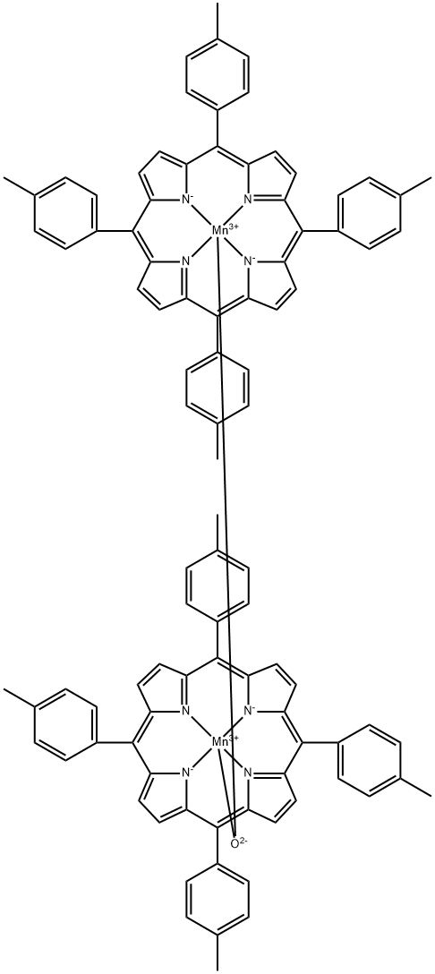 manganese(III)meso-tetrakis(4-methylphenyl)porphine-μ-oxodimer 구조식 이미지