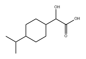 2-Hydroxy-2-(4-isopropylcyclohexyl)acetic acid Structure