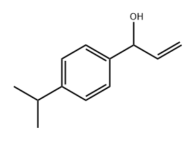 Benzenemethanol, α-ethenyl-4-(1-methylethyl)- Structure