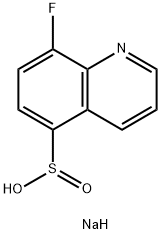 5-Quinolinesulfinic acid, 8-fluoro-, sodium salt (1:1) Structure