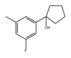 1-(3-fluoro-5-methylphenyl)cyclopentanol Structure