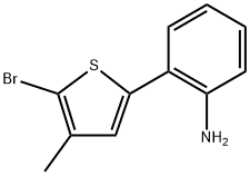 2-(5-Bromo-4-methyl-2-thienyl)benzenamine Structure