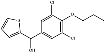 (3,5-dichloro-4-propoxyphenyl)(thiophen-2-yl)methanol Structure