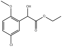 Ethyl 5-chloro-α-hydroxy-2-methoxybenzeneacetate Structure