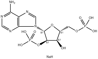 2′-Phosphoadenosine 5′-phosphate sodium salt 구조식 이미지