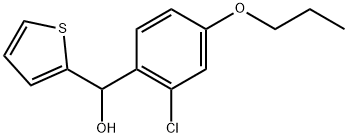 (2-chloro-4-propoxyphenyl)(thiophen-2-yl)methanol Structure