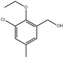 (3-chloro-2-ethoxy-5-methylphenyl)methanol Structure