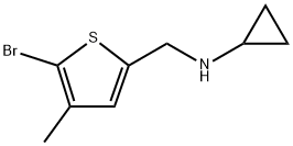 5-Bromo-N-cyclopropyl-4-methyl-2-thiophenemethanamine Structure