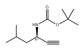 tert-Butyl (R)-(5-methylhex-1-yn-3-yl)carbamate Structure