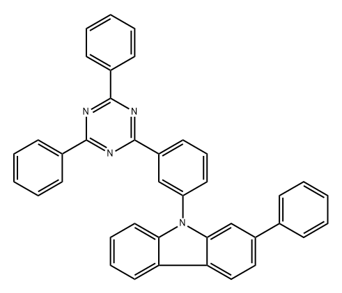 9-[3-(4,6-Diphenyl-1,3,5-triazin-2-yl)phenyl]-2-phenyl-9H-carbazole Structure