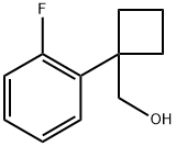 1-(2-fluoro-phenyl)cyclobutyl]methanol Structure