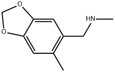 N,6-Dimethyl-1,3-benzodioxole-5-methanamine Structure