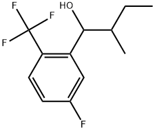 5-Fluoro-α-(1-methylpropyl)-2-(trifluoromethyl)benzenemethanol Structure