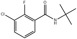 3-Chloro-N-(1,1-dimethylethyl)-2-fluorobenzamide Structure