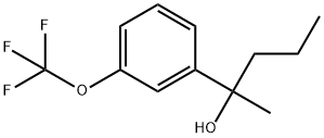 Benzenemethanol, α-methyl-α-propyl-3-(trifluoromethoxy)- 구조식 이미지