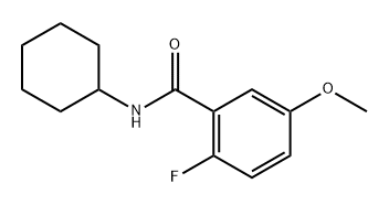 N-cyclohexyl-2-fluoro-5-methoxybenzamide Structure