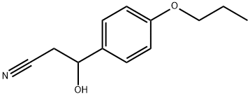 β-Hydroxy-4-propoxybenzenepropanenitrile Structure