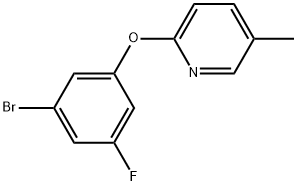 2-(3-Bromo-5-fluorophenoxy)-5-methylpyridine Structure