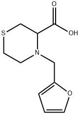 4-[(furan-2-yl)methyl]thiomorpholine-3-carboxylic acid Structure