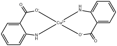 o-Aminobenzoic acid copper complex Structure