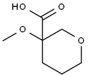 3-Methoxytetrahydro-2H-pyran-3-carboxylic acid 구조식 이미지