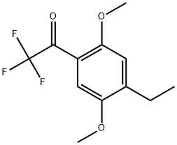 1-(4-Ethyl-2,5-dimethoxyphenyl)-2,2,2-trifluoroethanone Structure