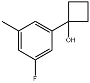 1-(3-fluoro-5-methylphenyl)cyclobutanol 구조식 이미지