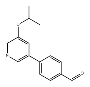 4-(5-Isopropoxypyridin-3-yl)benzaldehyde Structure