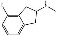 4-fluoro-N-methyl-2,3-dihydro-1H-inden-2-amine Structure