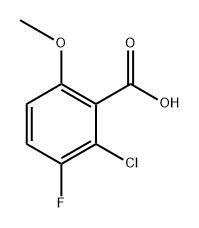 2-Chloro-3-fluoro-6-methoxybenzoic acid Structure