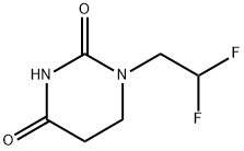 1-(2,2-Difluoroethyl)dihydropyrimidine-2,4(1H,3H)-dione 구조식 이미지