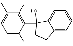 1-(2,6-Difluoro-3-methylphenyl)-2,3-dihydro-1H-inden-1-ol Structure