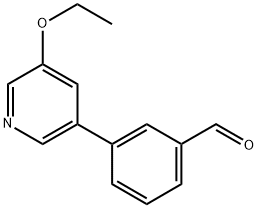 3-(5-Ethoxypyridin-3-yl)benzaldehyde Structure