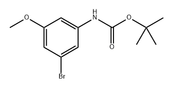 tert-Butyl (3-bromo-5-methoxyphenyl)carbamate Structure