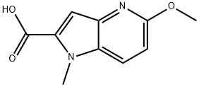 5-methoxy-1-methyl-1H-pyrrolo[3,2-b]pyridine-2-carboxylic acid Structure