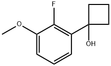 1-(2-fluoro-3-methoxyphenyl)cyclobutanol Structure