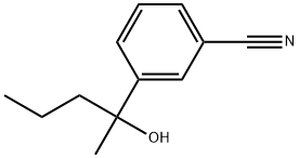 3-(1-Hydroxy-1-methylbutyl)benzonitrile Structure