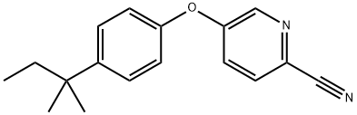 5-[4-(1,1-Dimethylpropyl)phenoxy]-2-pyridinecarbonitrile Structure